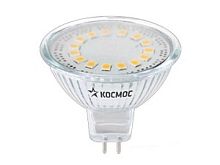 Лампа светодиодная Космос Экономка JCDR Софит GU5,3 220В 3Вт 420лм 4500К 50х45мм картинка 